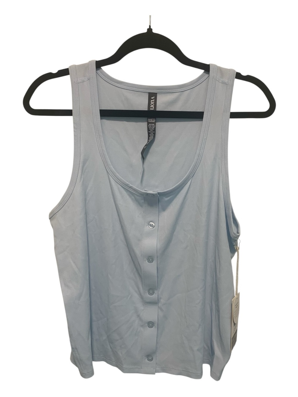 NWT Vuori pose cardigan tank LIGHT MIST Size XL